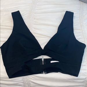 Superdown Black Crop Top Tank